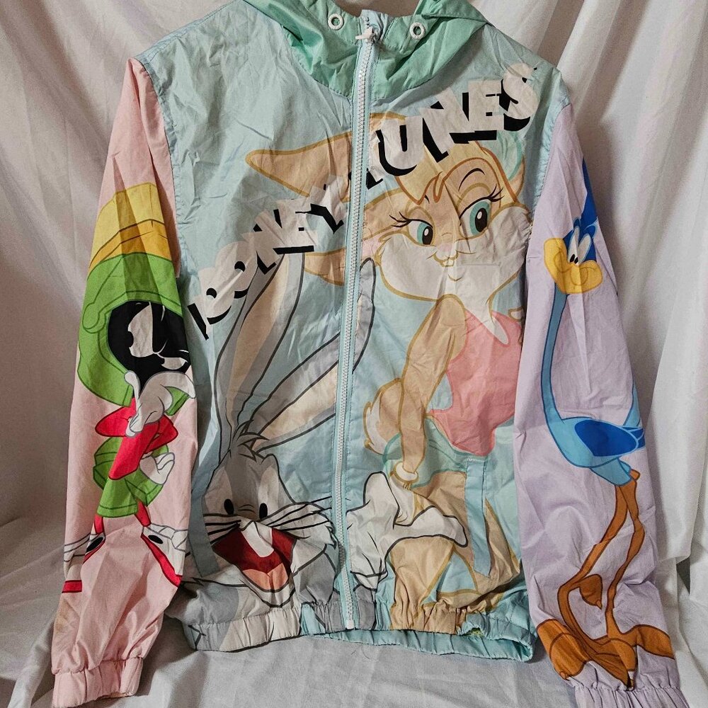 Members Only Looney Tunes Windbreaker Jacket Small Unisex